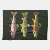 Geviste forel theedoek (Horizontaal)