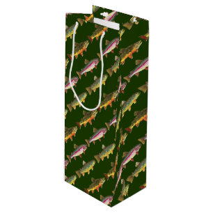 Geviste forel wijn cadeautas
