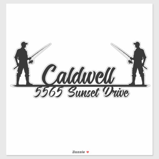 Geviste gepersonaliseerde adrespostvak-Sticker Sticker (Vel)