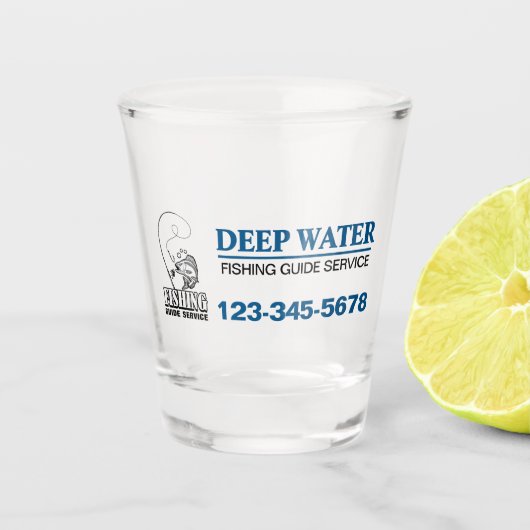 Geviste Guide-service Shot Glas (Voorkant)