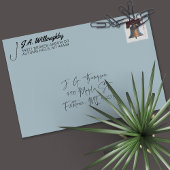 Geviste haak Adres Rubber Stempel