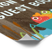 Geviste handtekening van de partij van het Geaccep Poster (Hoek)