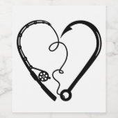 Geviste harthart wijn etiket (Enkel label)