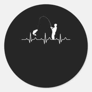 Geviste hartslag ronde sticker