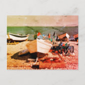 Geviste haven van Yport in Frankrijk Briefkaart (Voorkant)