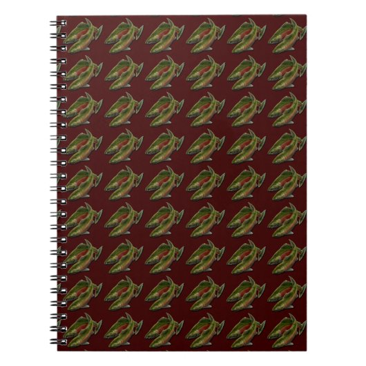 Geviste Journal Custom Salmon Fish Art Notitieboek (Voorkant)