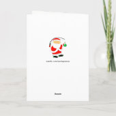 Geviste kerstkaarten feestdagen kaart (Achterkant)