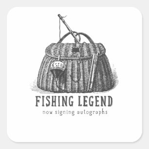 Geviste Legend  Tackle Box Vierkante Sticker