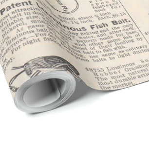 Geviste Lures Adverteren de visserij Cadeaupapier