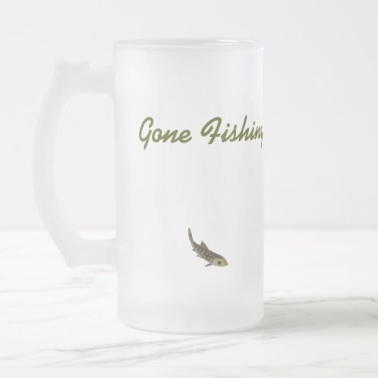 Geviste Mok van Beer Coho Salmon Fisherman Beer Gl (Links)