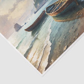 Geviste rawboten aan de kust bij Costal Village Tissuepapier (Detail)