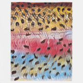 Geviste regenboogforel fleece deken (Voorkant)
