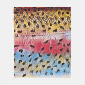 Geviste regenboogforel fleece deken (Voorkant)