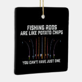 Geviste rijen zijn als aardappelchips die je niet keramisch ornament (Rechts)