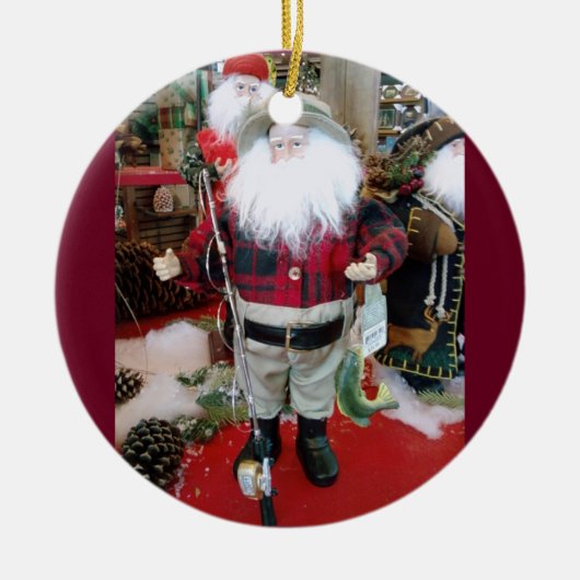 Geviste SANTA CHRISTMAS ORNAMENT (Voorkant)