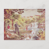 Geviste scène briefkaart (Voorkant)