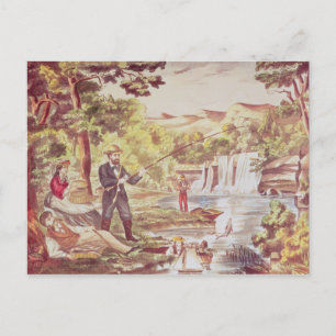 Geviste scène briefkaart