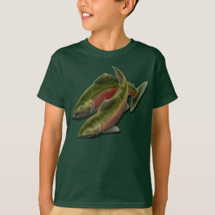 Geviste Shirten van kind Coho Salmon Kind T-shirts