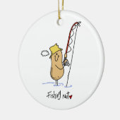 Geviste T-shirts en geschenken Keramisch Ornament (Links)