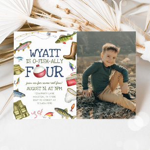Geviste uitnodiging voor 4e verjaardagsfoto