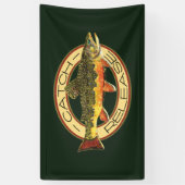 Geviste Vangst- en vrijgavekorforel Spandoek (Verticaal)