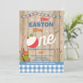 Geviste verjaardagsuitnodiging O-Fish-Ally One Par Kaart (Staand voorkant)