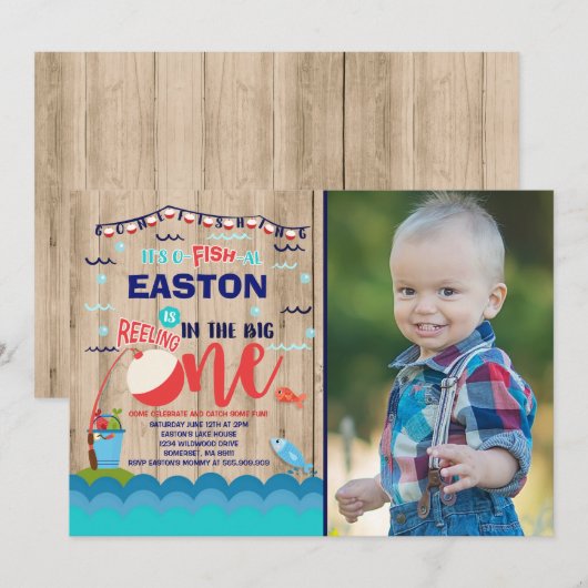 Geviste verjaardagsuitnodiging O-Fish-Ally One Par Kaart (Voorkant / Achterkant)