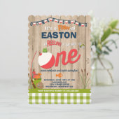 Geviste verjaardagsuitnodiging O-Fish-Ally One Par Kaart (Staand voorkant)