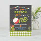 Geviste verjaardagsuitnodiging O-Fish-Ally One Par Kaart (Staand voorkant)