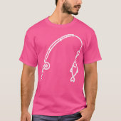 Geviste visvangst Vismeer Rood Angler Vist Cl T-shirt (Voorkant)