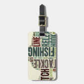 Geviste Word Cloud Bagagelabel (Voorkant verticaal)