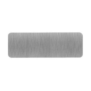 Gevlekt aluminium roestvrij staal etiket