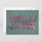 Gevlekt en zeer gevaarlijk grafisch apparaat - Roz Briefkaart (Voorkant / Achterkant)