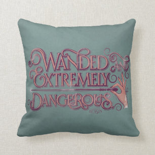 Gevlekt en zeer gevaarlijk grafisch apparaat - Roz Kussen