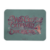 Gevlekt en zeer gevaarlijk grafisch apparaat - Roz Magneet (Horizontaal)