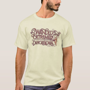 Gevlekt en zeer gevaarlijk grafisch apparaat - Roz T-shirt