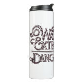 Gevlekt en zeer gevaarlijk grafisch - wit thermosbeker (Gedraaid links)