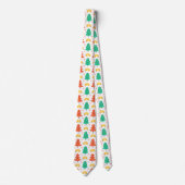 gevlekt kerstboompatroon stropdas (Voorkant)
