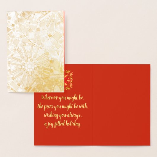 Gevlekt Ornament Folie Kaarten (Display)