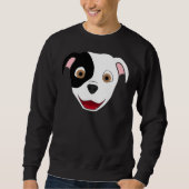 Gevlekt Pitbull gezicht Trui (Voorkant)