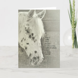 GEVLEKT PONY-Wenskaart Bedankkaart