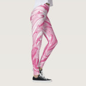 Gevlekt roze marmer leggings (Rechts)