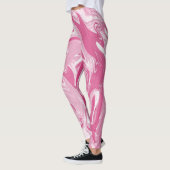 Gevlekt roze marmer leggings (Links)