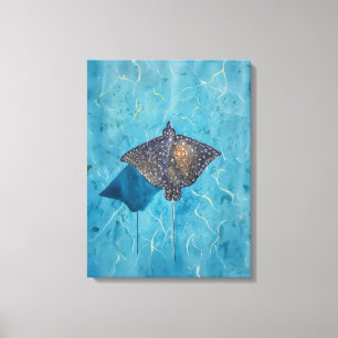 Gevlekte Adelaarsrog - Oceaan Canvas Afdruk