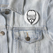 gevlekte baard ronde button 5,7 cm (In situ)