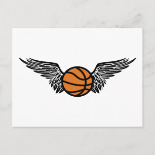 gevlekte basketbal briefkaart