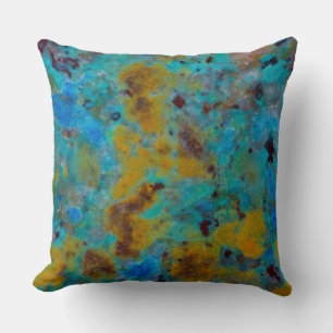Gevlekte Blauwe Chrysocolla Jaspis Kussen