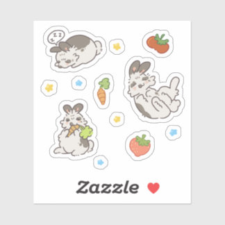 Gevlekte Bunny Sticker Sheet