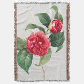 Gevlekte Camellia, Pierre-Joseph Redouté, 1833 Deken (Voorkant Verticaal)