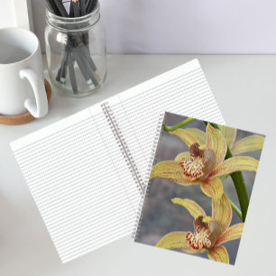 Gevlekte Cymbidium Orchideeën Bloem Notebook Notitieboek